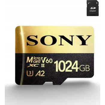 Paměťová karta SONY 1 TB micro SD V60 XC II A2 ULTRA 150MB/s + adaptér