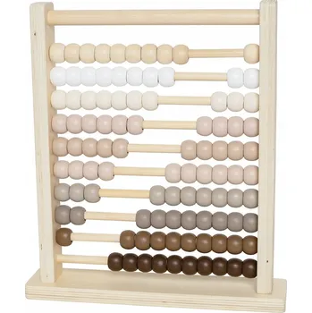 Dřevěná hračka Velké dřevěné počítadlo, přírodní Jabadabado