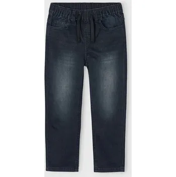 Dívčí kalhoty Dětské rifle Mayoral soft denim jogger 4566.5F.Mini.9BYA černá 99X, vel. 92