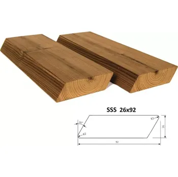 Obkladový panel SSS 26 x 92 x 4200 mm - THERMOWOOD