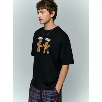 Pánské oblečení Vánoční tričko - XL - House - černá - 197IT-99X