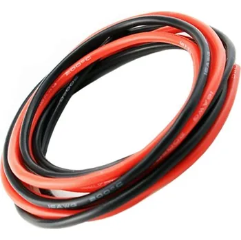 RC vybavení Silikonový kabel 10 AWG - černý (1 metr)