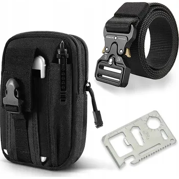 Outdoorové zavazadlo Černá kapsička/pouzdro na opasek