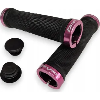 grip GRIPY / Madla na kolo se šroubovacím zámkem BICYKLON LOCK-ON - Růžové