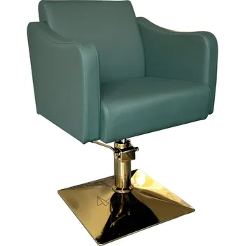 Kadeřnické křeslo Kadeřnické křeslo SAMILE GOLD - sametová zelená