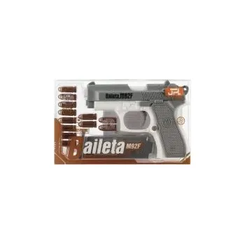 Dětská zbraň PISTOLE ZBRAŇ S MĚKKÝMI NÁBOJI BEZPEČNÁ PRO DĚTI