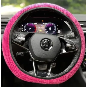 Potah na volant Potah volantu CrystalS Pink (Obal na volant)