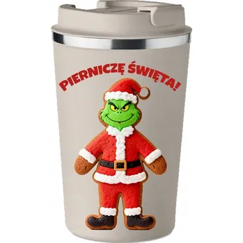Termohrnek Termohrnek Grinch Perníčky Vánoce vtipný 0.35 l béžová
