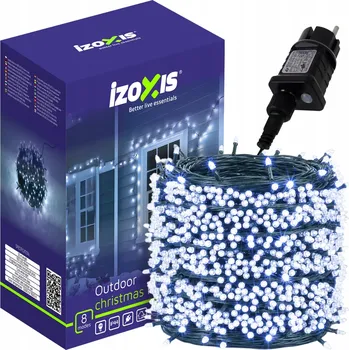 Vánoční dekorace VÁNOČNÍ OSVĚTLENÍ NA STROMEČEK 500 LED RŮŽOVÉ s EFEKTEM FLASH + STUDENÁ BÍLÁ ISKRA, VENKOVNÍ, 35 M