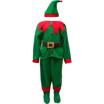 Karnevalový kostým KOSTÝM CHLAPECKÝ ELF SKŘÍTEK POMOCNÍK JEŽÍŠKA VÁNOČNÍ 128