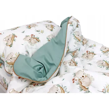 Povlečení SADA POVLEČENÍ Koala Biel 160 x 200 cm + 50 x 60 cm