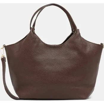 Kabelka Kožená kabelka Answear.LAB 1239.hak hnědá 82X, vel. ONE SIZE