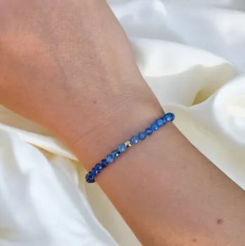 Náramek Náramek HARMONIE MYSLI - fasetovaný z kyanitu