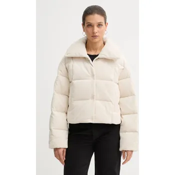 Manšestrová péřová bunda Calvin Klein Jeans LV044D527G béžová 01X, vel. S