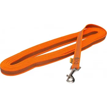 Vodítko pro psa Vodítko stop. Pogum. Popruh 15x1000cm oranžová B&amp;F