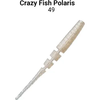 Umělá nástraha Crazy Fish gumová nástraha Polaris 5.4cm - Snow White