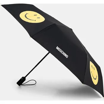 Deštník Deštník Moschino černá barva, 9090 9090.openclose 99X, vel. ONE SIZE