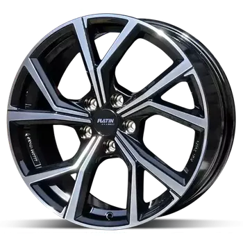 Alu kolo Platin P115 Black Polished 6,5x17 (5x114,3 ET45) 72,6 + od 2 kusů DOPRAVA ZDARMA!