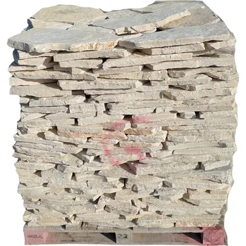 Přírodní kámen Přírodní vápenec Marina Trani Bianco - nepravidelné tvary, tl. 20-40 mm, povrch NATURAL (Obklad/dlažba tl. 20-40mm, rozměr 15-40 cm)