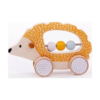 Dřevěná hračka Hračka Bigjigs Toys 32006 Ježek na kolečkách dřevený
