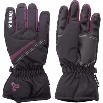 Rukavice DĚTSKÉ LYŽAŘSKÉ ZIMNÍ VODĚODOLNÉ RUKAVICE BRUGI 1AK1 VĚK 8-9 LET