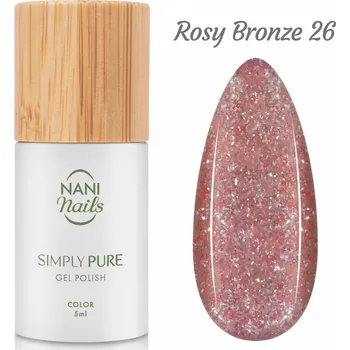 Lak na nehty NANI - Simply Pure - Rosy Bronze - gel lak - 5 ml - barva: Rosy Bronze