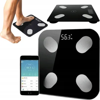 Osobní váha Analytická koupelnová váha chytrá smart s aplikací do 180 kg