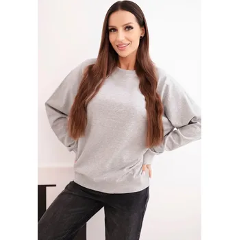 Dámská mikina Kesi Dámská mikina bez kapuce Krelock světle šedá L