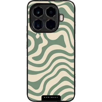Pouzdro na mobilní telefon Lesklý kryt Mobiwear Glossy - Xiaomi 15T Pro - GA57G Zelené a béžové zkrouceniny (Prémiové lesklé pouzdro, obal, kryt Mobiwear Glossy na mobil Xiaomi 15T Pro - GA57G Zelené a béžové zkrouceniny, materiál Plast + TPU silikon - krytí po všech stranách,)