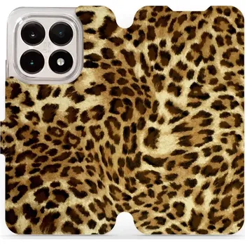 Pouzdro na mobilní telefon Flipové pouzdro Mobiwear - Xiaomi 15T - VA33P Leopardí vzor (Knížkové flip pouzdro, obal, kryt na mobil Xiaomi 15T - VA33P Leopardí vzor, materiál Umělá kůže + TPU - ochrana 360°, stojánek, silikonová vanička, magnetické zavírání)
