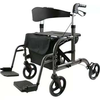Chodítko pro seniory REHAFUND RF-625/S chodítko 4-kolové pro seniory BOGOTA PREMIUM šedé