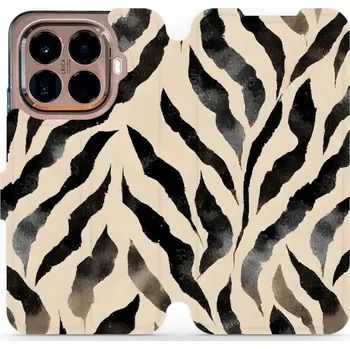 Pouzdro na mobilní telefon Flipové pouzdro Mobiwear - Xiaomi 15T Pro - VA53S Zebří (Knížkové flip pouzdro, obal, kryt na mobil Xiaomi 15T Pro - VA53S Zebří, materiál Umělá kůže + TPU - ochrana 360°, stojánek, silikonová vanička, magnetické zavírání)