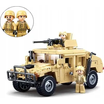 ostatní stavebnice STAVEBNICE vojenské HUMMER H2 taktické vozidlo + 2 FIGURKY 265 dílů (KL37)