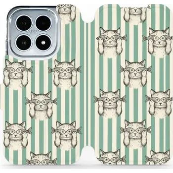 Pouzdro na mobilní telefon Flipové pouzdro Mobiwear - Xiaomi 17 - VP90S Číča ryby (Knížkové flip pouzdro, obal, kryt na mobil Xiaomi 17 - VP90S Číča ryby, materiál Umělá kůže + TPU - ochrana 360°, stojánek, silikonová vanička, magnetické zavírání)