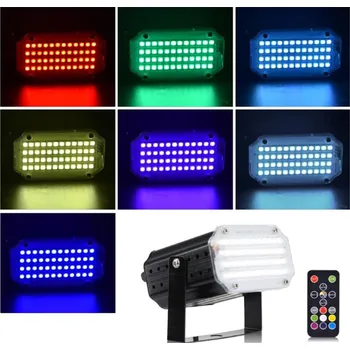 IP kamera RGB STROBOSKOPICKÉ SVĚTLO 48 LED BAR DISKOTÉKA DÁLKOVÉ OVLÁDÁNÍ