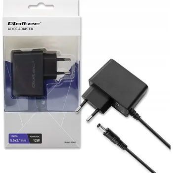 QOLTEC NAPÁJECÍ ADAPTÉR 12W 12V 1A KONEKTOR 5.5*2.1