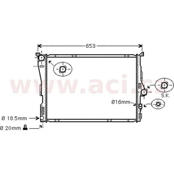 Chladič motoru Chladič, chlazení motoru ACI 06002343