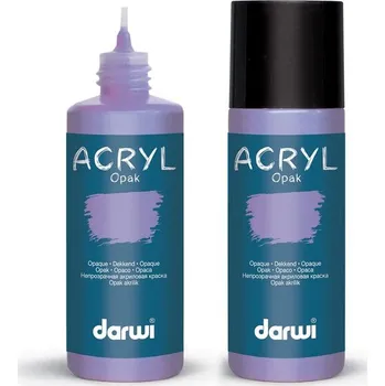Vodová barva Darwi Opak Akrylová barva Lilac 80 ml 1 ks