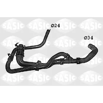 Chladič motoru Hadice chladiče SASIC SWH0485