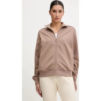 Dámská mikina Mikina Guess OCTAVIA dámská, béžová barva, s kapucí, s aplikací, V5BQ15 KCX22 V5BQ15.KCX22 80X, vel. XL