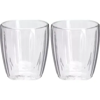 Sklenice Termo skleničky s dvojitou stěnou na espresso, 120 ml, 2 ks