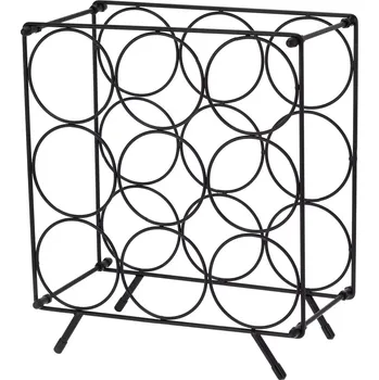 Stojan na víno EXCELLENT Kovový stojan na víno 9 lahví KO-DD1001030