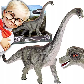 FIGURKA DINOSAURUS BRACHIOSAURUS GUMOVÁ HRAČKA PRO DĚTI OZDOBNÁ HRAČKA