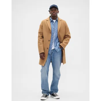 Pánský kabát GAP Kabát Relaxed - Pánské GAP bílá | světle modrá | kaki 3466475