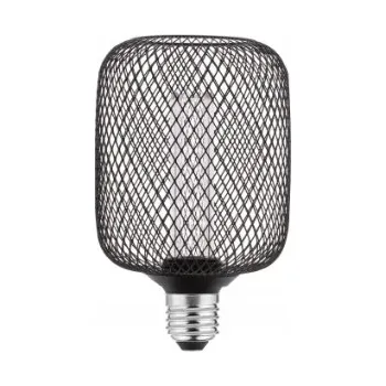 Žárovka LED žárovka GRID C100 E27 3,5W 1800K extra teplá 120lm černá DECOVINTAGE deko