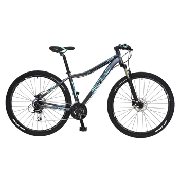 Horské kolo SCUD 29" PARUS Lady 2025 matná šedá / tyrkysová Velikost rámu: 19"