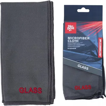 Utěrka ČISTÍCÍ UTĚRKA MICROFIBRA GLASS SKLO 40x40CM DIRT DEVIL ŠEDÁ