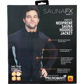 Moto bunda Mikina SAUNATEK XL černá