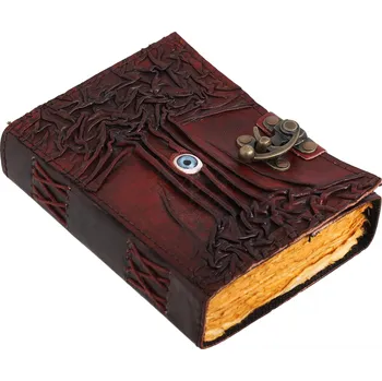 Leather Journals Kožený zápisník Strom poznání, s přezkou