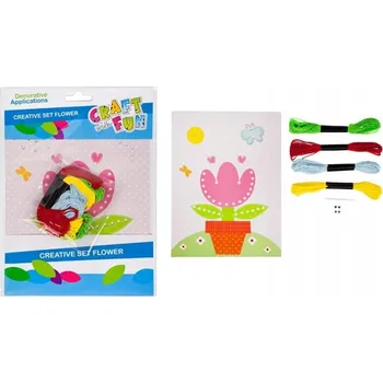 kreativní sada Craft with Fun KREATIVNÍ VELIKONOČNÍ SADA - KVĚTINA CRAFT WITH FUN 445961